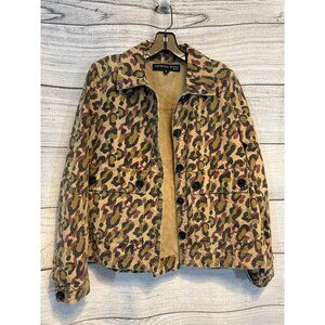 Veronica Beard Jeans Leopard Print Jacket Size S